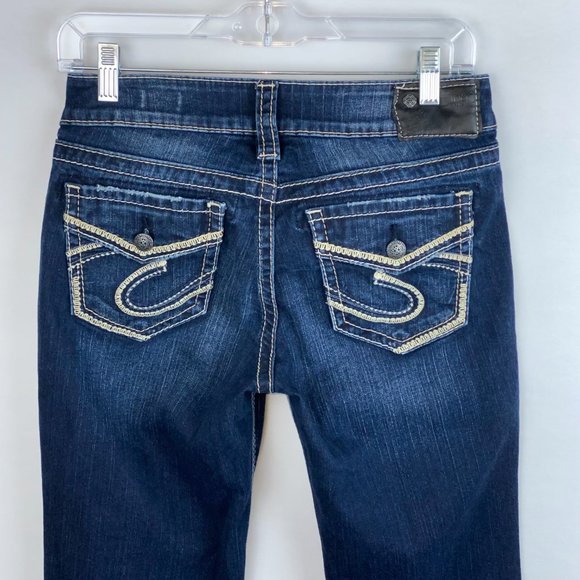 Silver Suki Fluid Mid Slim Boot Jeans W28 L31 - Picture 7 of 12